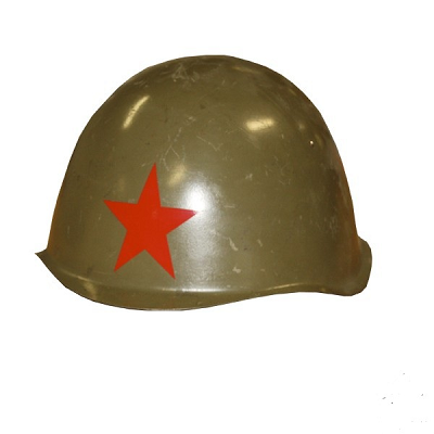 Russische helm met rode ster
