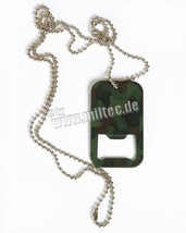 Dog Tag flesopener camouflage