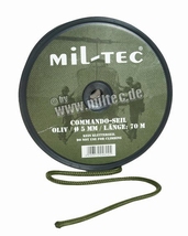 Touw groen  5 mm Rol 70 meter