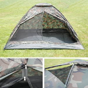 pack Monnik Proberen Tent Woodland camouflage basic, 2 persoons !