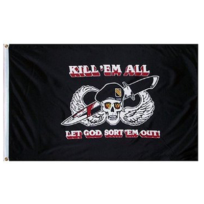 Vlag Kill em All let God sort