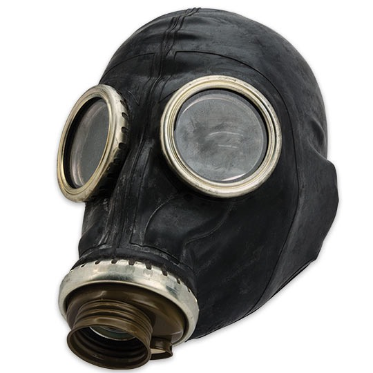 grot Stereotype bruiloft Russisch gasmasker zwart