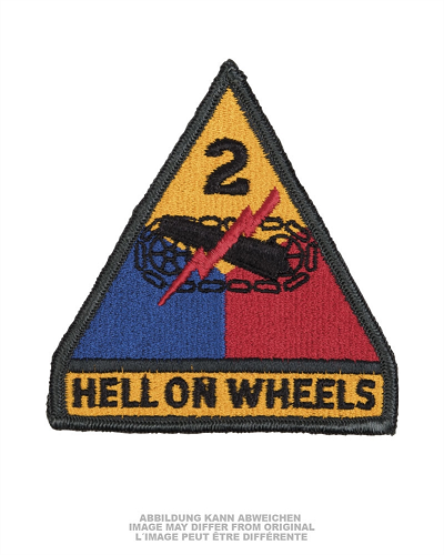 US PATCH 2ND.ARM.DIV.′ HELL ON WHEELS