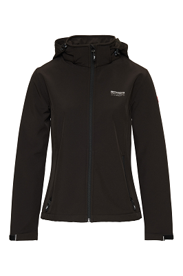 INGRIDA SOFTSHELL BLACK Dames !