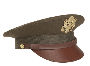 US Army Officers Visor Cap - Brown