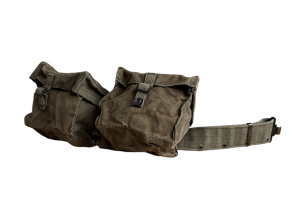 Canvas dubbel butt pack incl. belt !