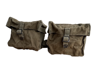Canvas dubbel butt pack pouches