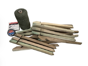 Houten tentharingen Kit Deluxe 43 cm 20 stuks