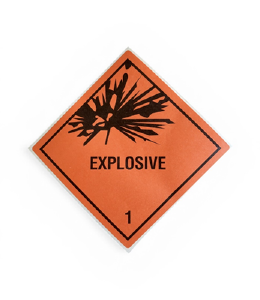 Explosive sticker 1 Model B (3 stuks)