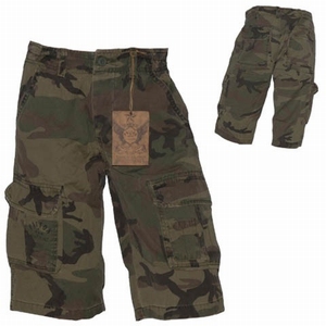 Korte broek stone washed Patton camouflage OP=OP