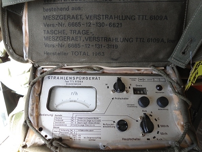 Geigerteller Radioactiviteitsmeter DDR leger Type: TTL 6109A