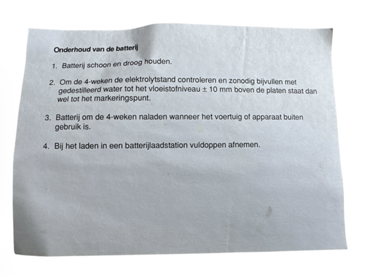 Accu 12 v Defensie Nekaf etc