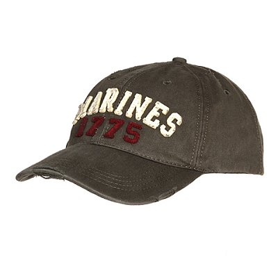 Baseball cap stone washed Marines 1775