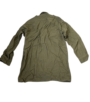 British Army Mens Wool Flannel Combat Shirt Green Ladybird Belfast 1960s