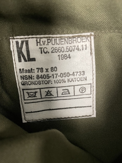 Broek KL dienstplicht groen