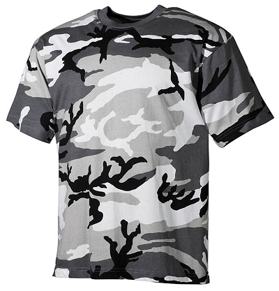 Camouflage T-shirt Urban  van 100% katoen