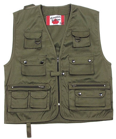 Canada Outdoor vest Vliegvisvest Olive