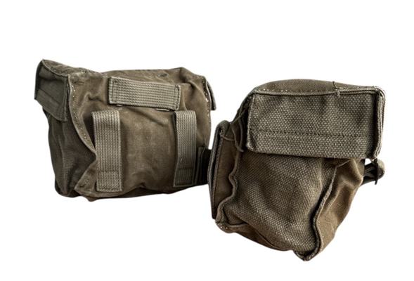 Canvas dubbel butt pack incl. belt !