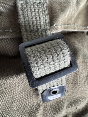 Canvas dubbel butt pack incl. belt !