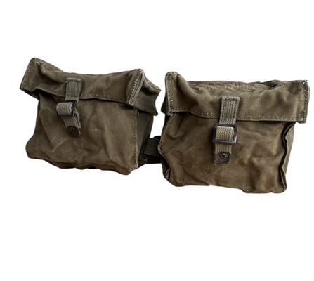 Canvas dubbel butt pack pouches