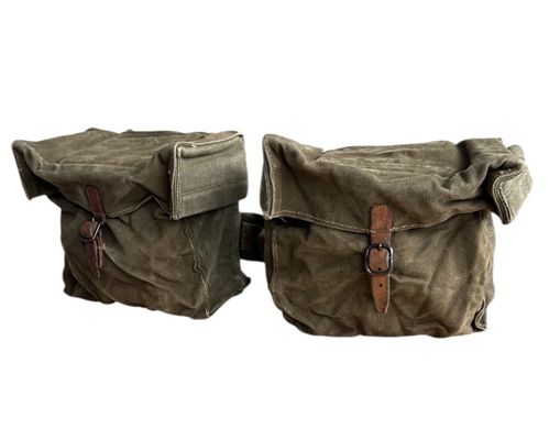 Canvas dubbel butt pack pouches