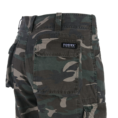Cargo short pants Stonewashed Woodland of Olive !