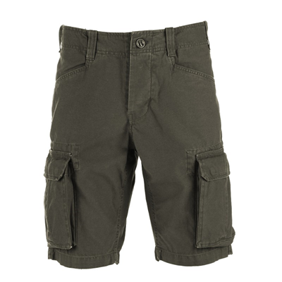 Cargo short pants Stonewashed Woodland of Olive !