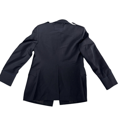 DT jasje zwart met blauwe revers