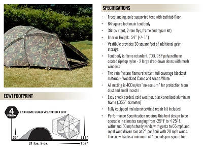 ECWT Ectreme Cold Weather Tent