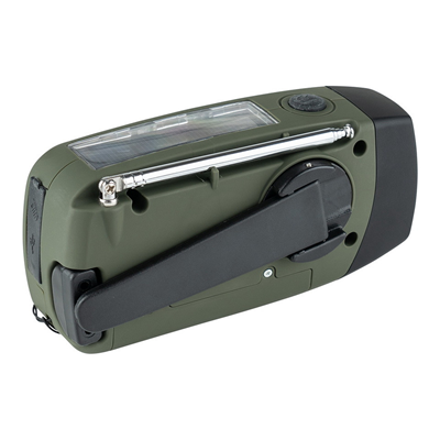 Emergency Crank Radio Rood, Groen of Zwart !