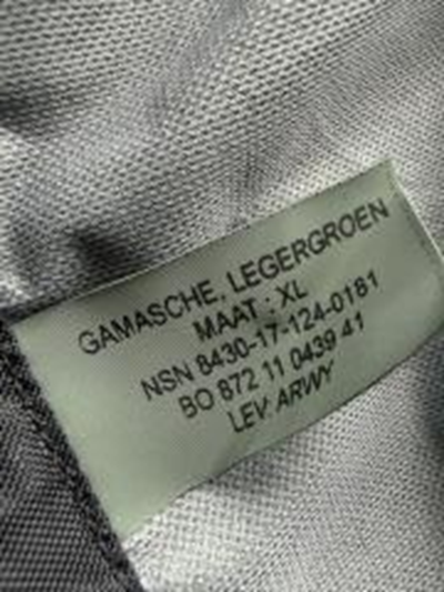 Gamaschen Gamasche Gaitors Defensie Olive
