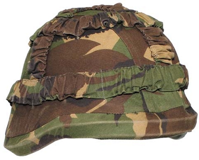 Helm overtrek tbv Kevlarhelm NL camouflage of Desert