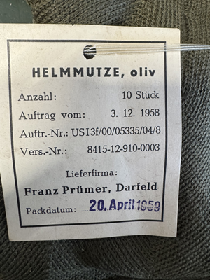 Helmmuts  Helmmutze, olive