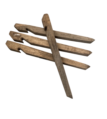 Houten tentharing tbv legertenten gebruikt 42.5 cm