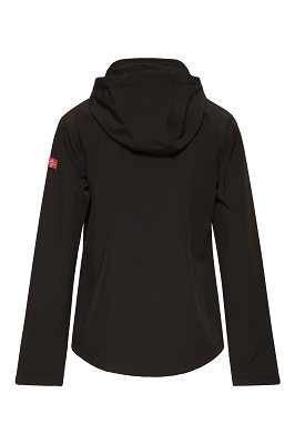 INGRIDA SOFTSHELL BLACK Dames !