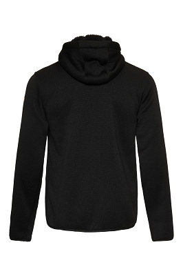 JAKE BONDED FLEECE BLACK MELANGE
