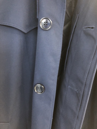 Lange regenjas KLU blauw