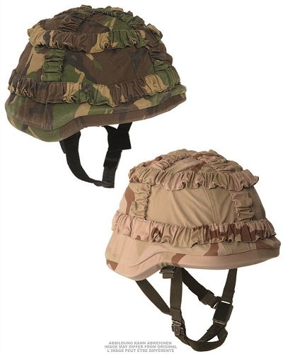 NL Overtrek tbv Kevlarhelm in DPM of Desert