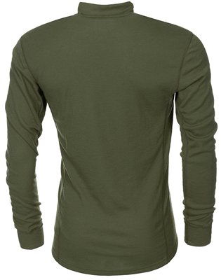 Odlo thermo shirt lange mouw col rits Army