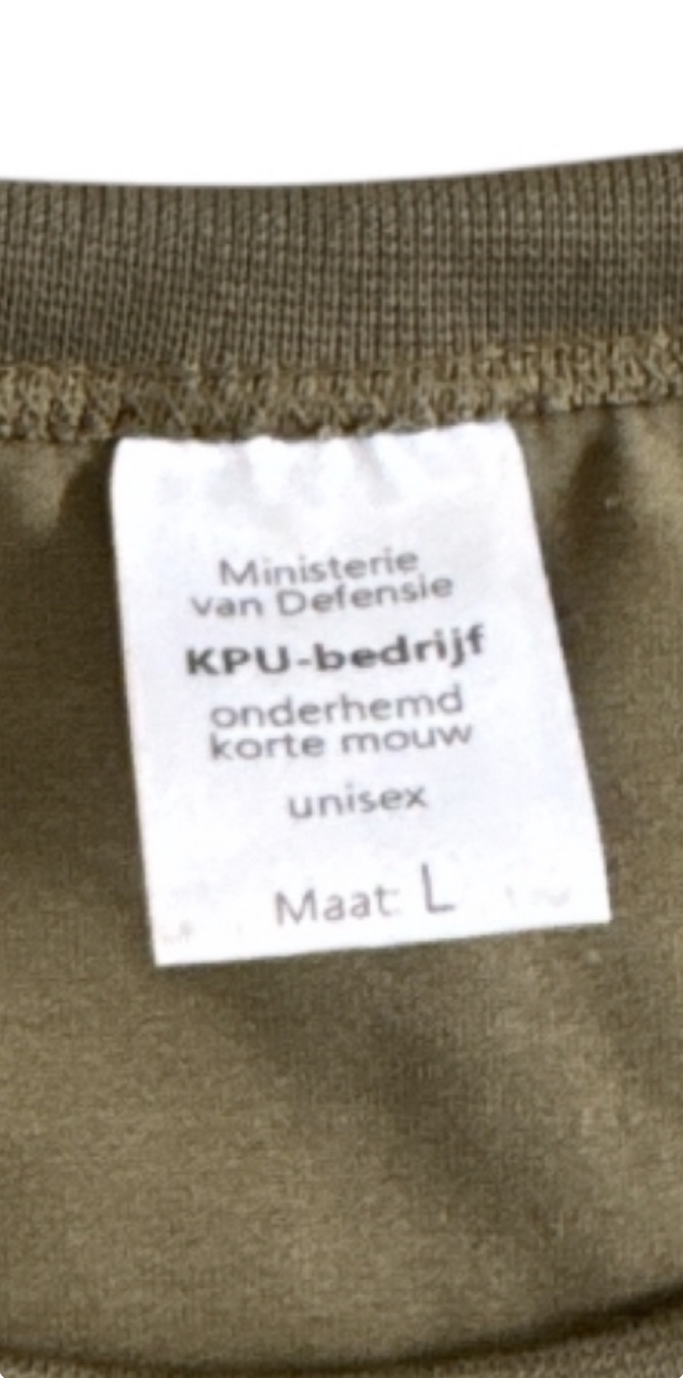 Onderhemd Korte mouw KPU defensie, gebruikt