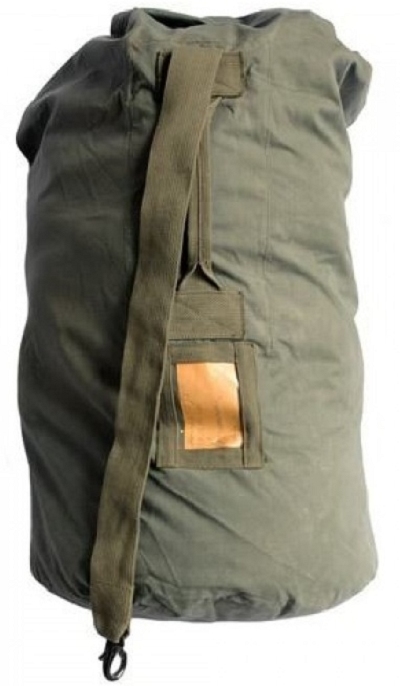 Plunjezak NL leger, groot KL draagband en muskaton sluiting