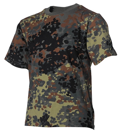 T-shirt Junior Camouflage Flecktarn