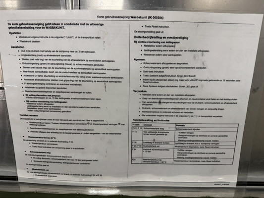 Wasbakunit Defensie in Zarges kist