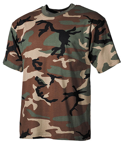 US Camouflage T-shirt van 100% katoen