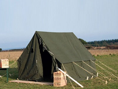 US small wall tent  Olive Drab   L 2,7 m B 2,7 m hoog 2,4 m