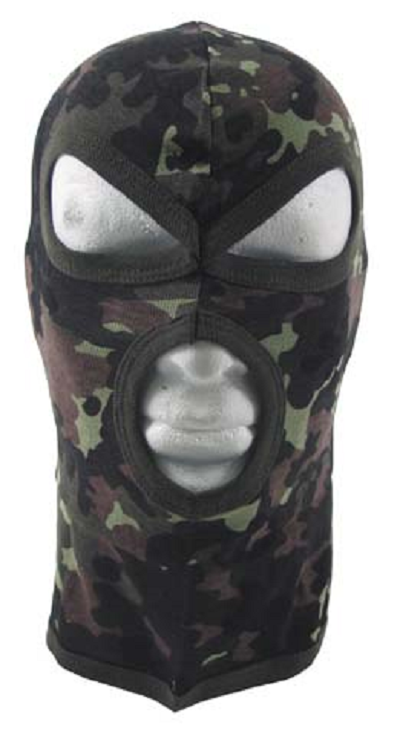 Balaclava, flecktarn, 3-gaats dun katoen