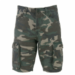 Cargo short pants Stonewashed Woodland of Olive !
