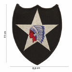 Embleem stof 2nd infantry division indian head #4080